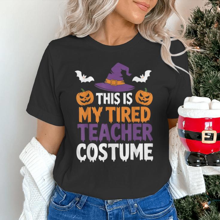 Tired Teacher Costume For Humor Halloween Unisex T-Shirt, gift for family, gift for coworker Tired Teacher Costume For Humor Halloween Unisex T-Shirt, gift for family, gift for coworker
