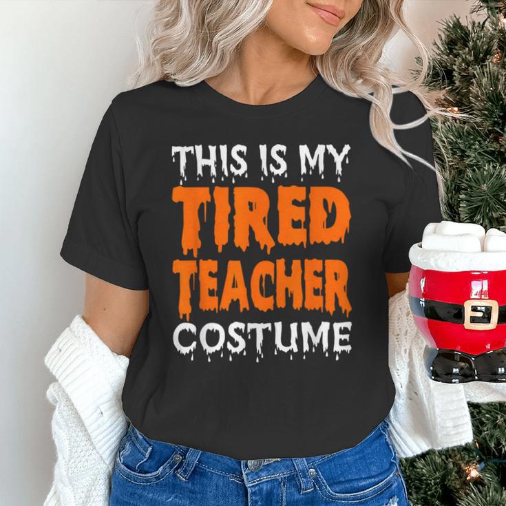 This Is My Tired Teacher Costume Quick Easy Lazy Halloween For Men Women Unisex T-Shirt, gift for family, gift for coworker This Is My Tired Teacher Costume Quick Easy Lazy Halloween For Men Women Unisex T-Shirt, gift for family, gift for coworker