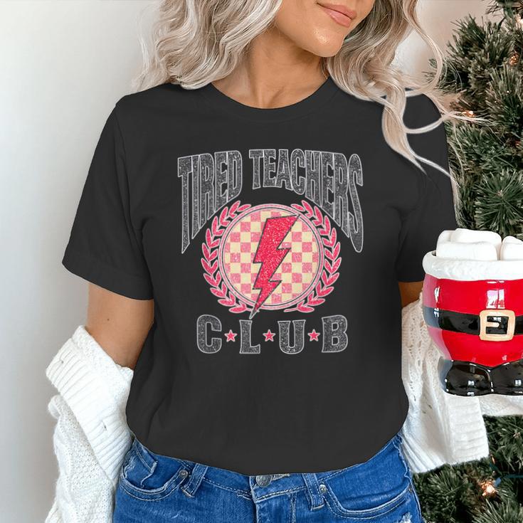 Tired Teachers Club Study Lover School Apparel Unisex T-Shirt, gift for family, gift for coworker Tired Teachers Club Study Lover School Apparel Unisex T-Shirt, gift for family, gift for coworker