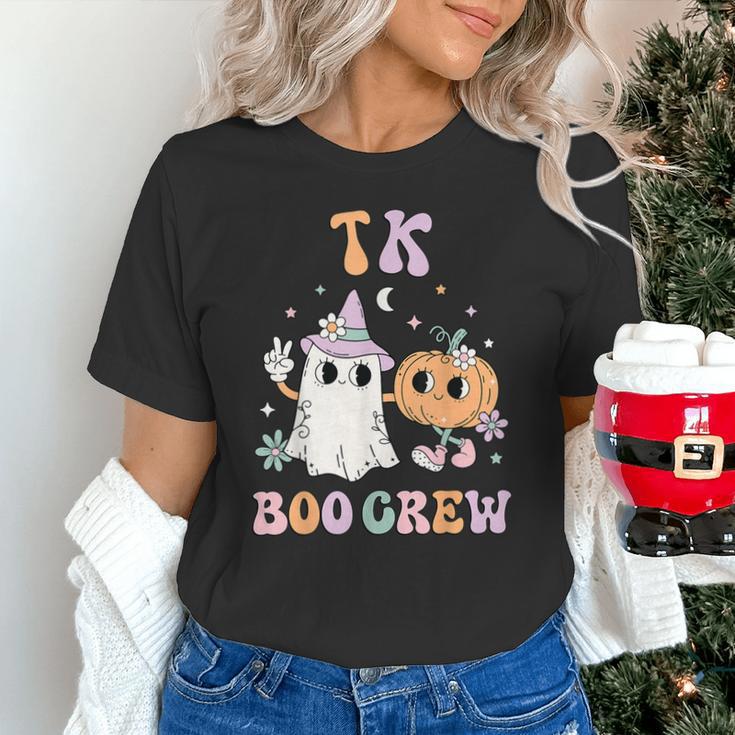 TK Boo Crew Retro Groovy Halloween Floral Ghost TK Teacher Men Women Kids Unisex T-Shirt, Groovy Teacher Shirts, gift for family, gift for coworker TK Boo Crew Retro Groovy Halloween Floral Ghost TK Teacher Men Women Kids Unisex T-Shirt, Groovy Teacher Shirts, gift for family, gift for coworker