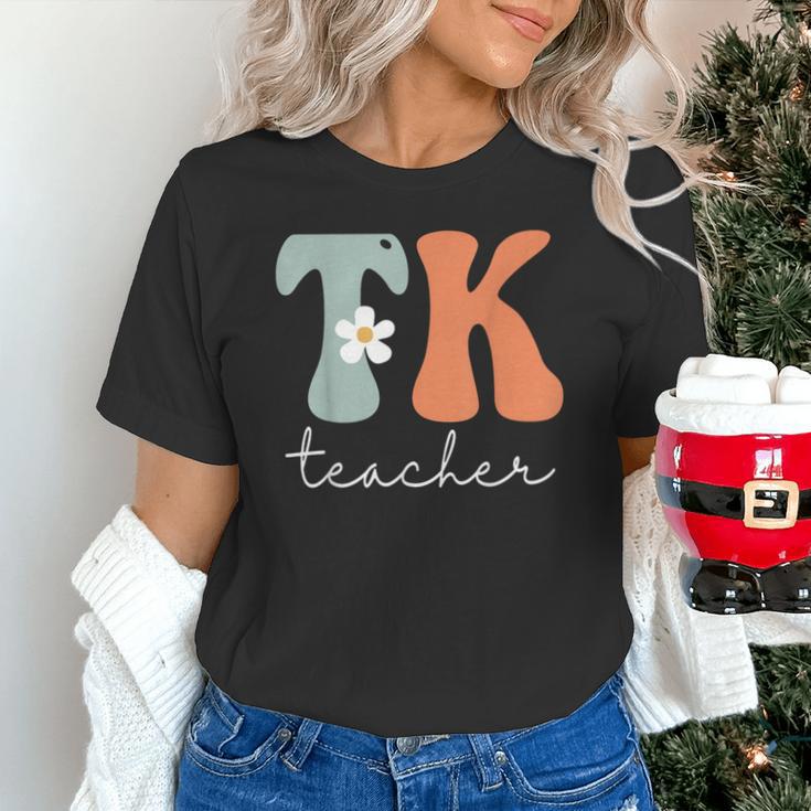 TK Teacher Retro Groovy Vintage Happy First Day Of School Unisex T-Shirt, Groovy Teacher Shirts, gift for family, gift for coworker