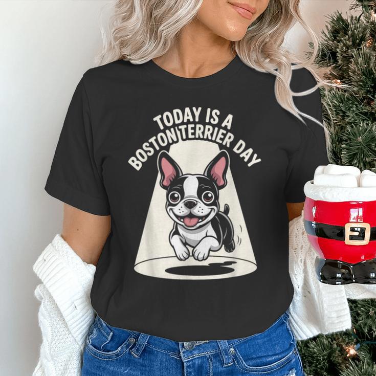 Today Is A Boston Terrier Day Cute Dog Lover Cartoon Unisex T-Shirt, gift for family, gift for coworker