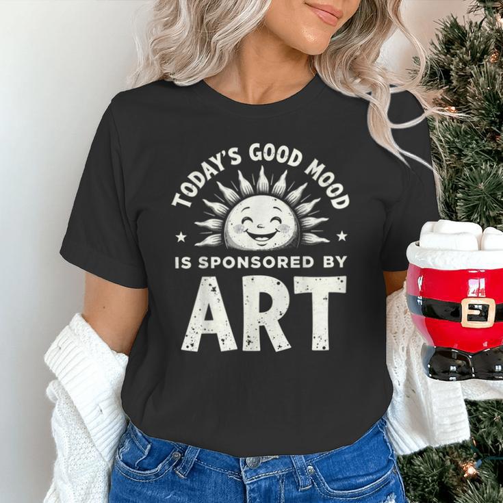 Today’s Good Mood Is Sponsored By Art Teacher Sun Tee Unisex T-Shirt, gift for family, gift for coworker Today’s Good Mood Is Sponsored By Art Teacher Sun Tee Unisex T-Shirt, gift for family, gift for coworker