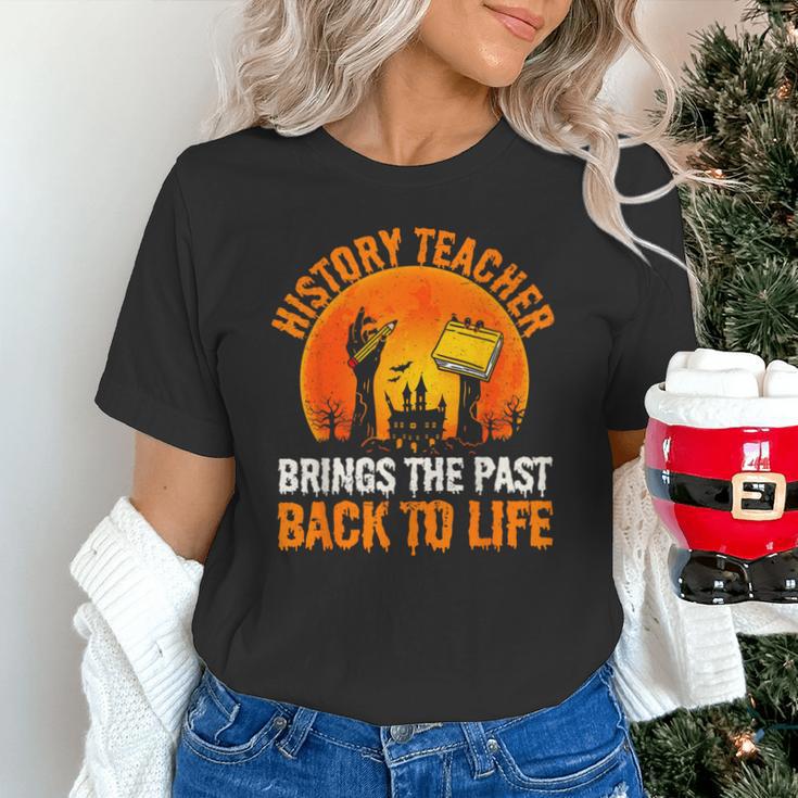 History Teacher Brings Past Back To Life Halloween Zombie Unisex T-Shirt, History Teacher Shirts, gift for family, gift for coworker History Teacher Brings Past Back To Life Halloween Zombie Unisex T-Shirt, History Teacher Shirts, gift for family, gift for coworker