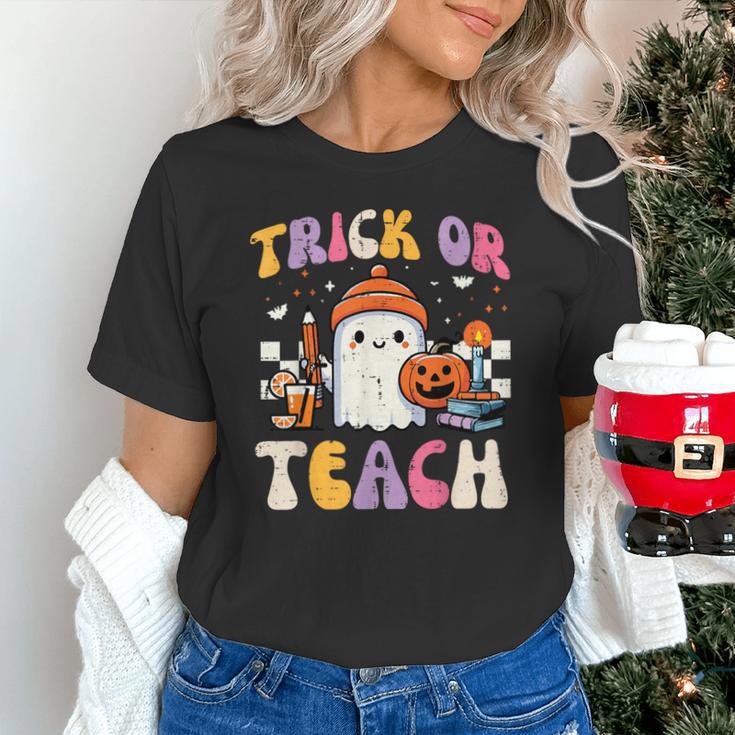 Trick Or Teach Ghost Teacher School Halloween Men Women Unisex T-Shirt, gift for family, gift for coworker Trick Or Teach Ghost Teacher School Halloween Men Women Unisex T-Shirt, gift for family, gift for coworker