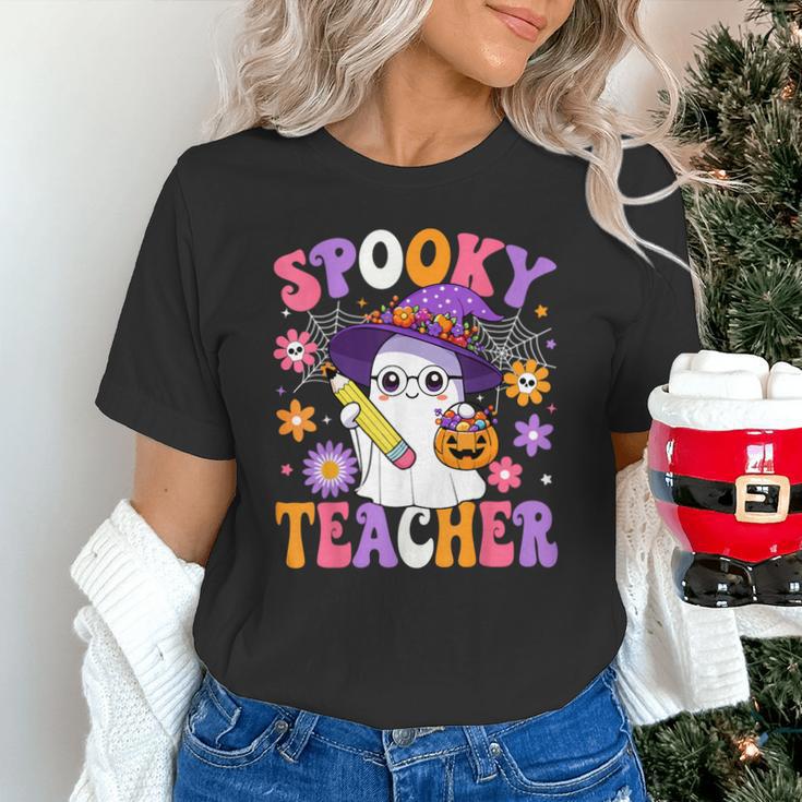 Trick Or Teach Spooky Teacher Ghost Halloween Teacher Unisex T-Shirt, gift for family, gift for coworker