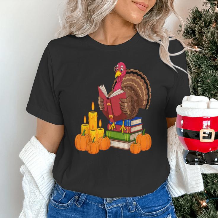 Turkey Reading Books Fall Thanksgiving Teacher Book Unisex T-Shirt, gift for family, gift for coworker Turkey Reading Books Fall Thanksgiving Teacher Book Unisex T-Shirt, gift for family, gift for coworker