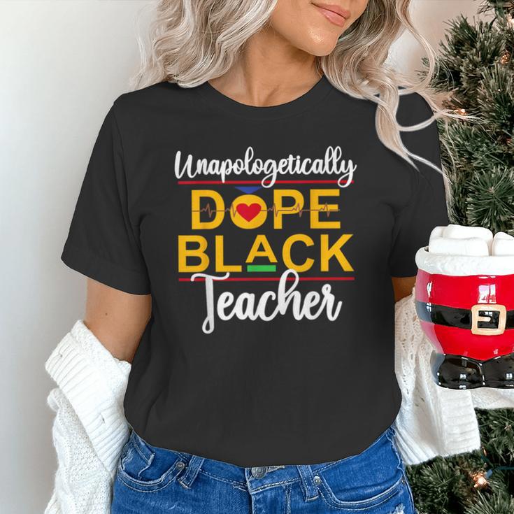 Unapologetic Dope Teacher African American Melanin Unisex T-Shirt, gift for family, gift for coworker Unapologetic Dope Teacher African American Melanin Unisex T-Shirt, gift for family, gift for coworker