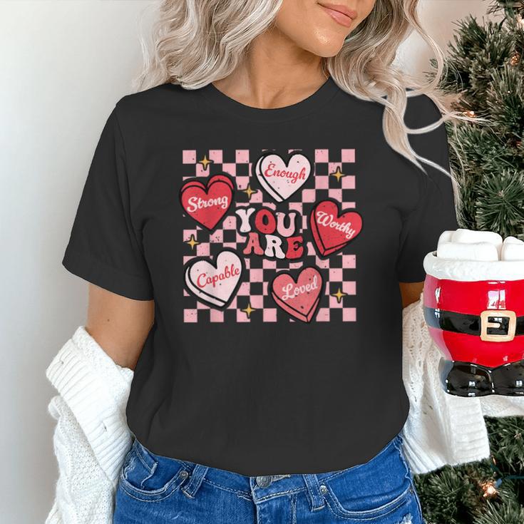 Valentine You Are Loved Worthy Enough Candy Heart Teacher For Men Women Girls Kids Unisex T-Shirt, gift for family, gift for coworker Valentine You Are Loved Worthy Enough Candy Heart Teacher For Men Women Girls Kids Unisex T-Shirt, gift for family, gift for coworker