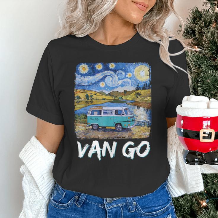 Van Go Retro Vanlife Art Teacher Unisex T-Shirt, gift for family, gift for coworker Van Go Retro Vanlife Art Teacher Unisex T-Shirt, gift for family, gift for coworker