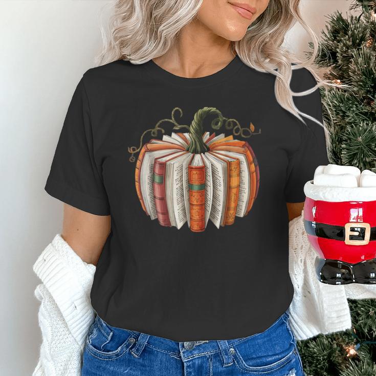 Vintage Book Pumpkin Autumn Fall Librarians Bookworm Teacher Unisex T-Shirt, gift for family, gift for coworker Vintage Book Pumpkin Autumn Fall Librarians Bookworm Teacher Unisex T-Shirt, gift for family, gift for coworker