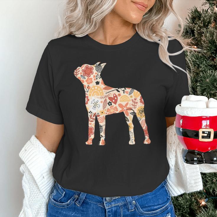 Vintage Floral Boston Terrier For Dog Lover Unisex T-Shirt, gift for family, gift for coworker