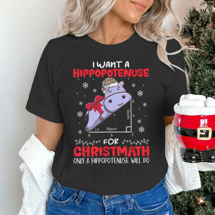 I Want A Hippopotenuse For Christmath Math Teacher Christmas Unisex T-Shirt, gift for family, gift for coworker I Want A Hippopotenuse For Christmath Math Teacher Christmas Unisex T-Shirt, gift for family, gift for coworker