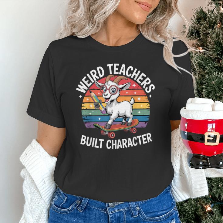 Weird Teachers Build Character Teacher Unisex T-Shirt, gift for family, gift for coworker Weird Teachers Build Character Teacher Unisex T-Shirt, gift for family, gift for coworker