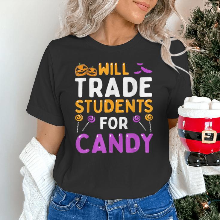 Will Trade Students For Candy Cute Halloween Costume Teacher For Men Women Kids Unisex T-Shirt, gift for family, gift for coworker