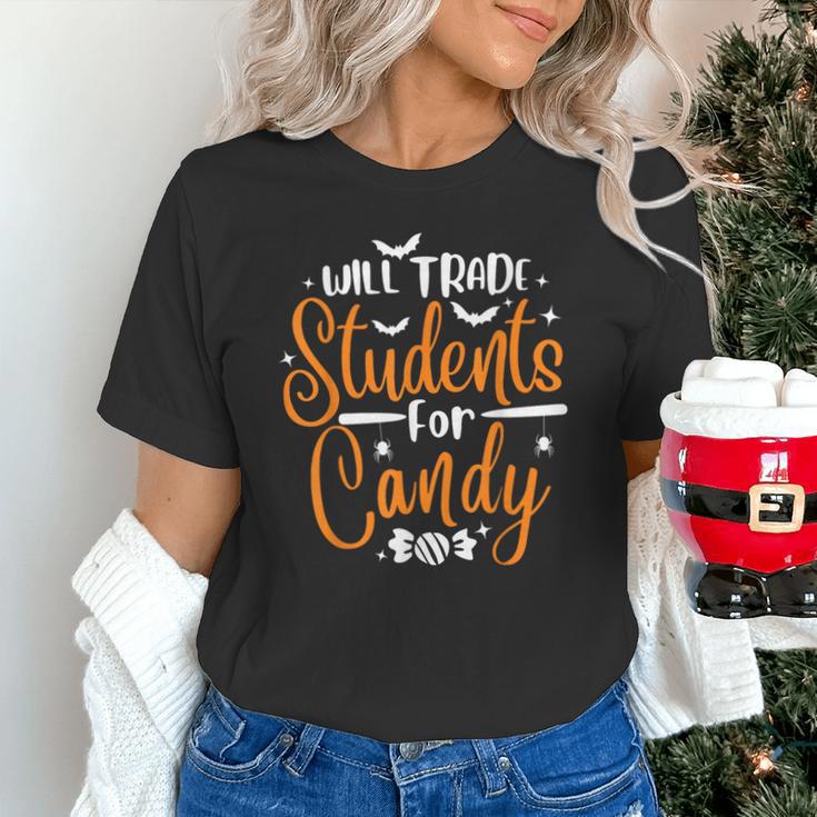 Will Trade Students For Candy Halloween Costume Teacher Unisex T-Shirt, gift for family, gift for coworker Will Trade Students For Candy Halloween Costume Teacher Unisex T-Shirt, gift for family, gift for coworker