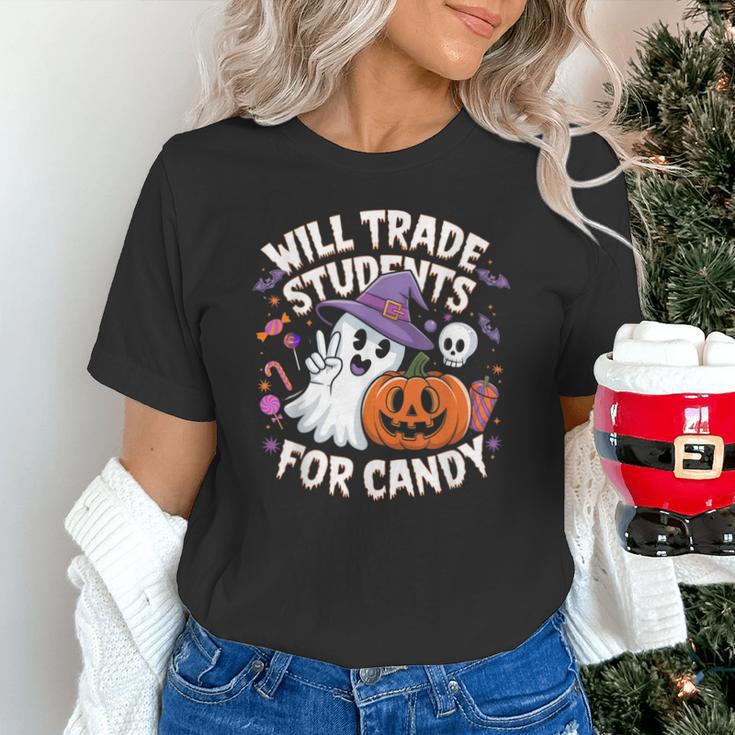 Will Trade Students For Candy Halloween Teacher Unisex T-Shirt, gift for family, gift for coworker Will Trade Students For Candy Halloween Teacher Unisex T-Shirt, gift for family, gift for coworker