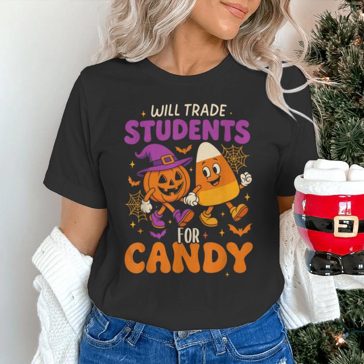 Will Trade Students For Candy Shirt Fun Candy Corn Teacher Unisex T-Shirt, gift for family, gift for coworker Will Trade Students For Candy Shirt Fun Candy Corn Teacher Unisex T-Shirt, gift for family, gift for coworker