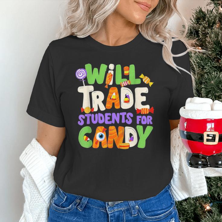 Will Trade Students For Candy Teacher Cute Halloween Costume Unisex T-Shirt, gift for family, gift for coworker
