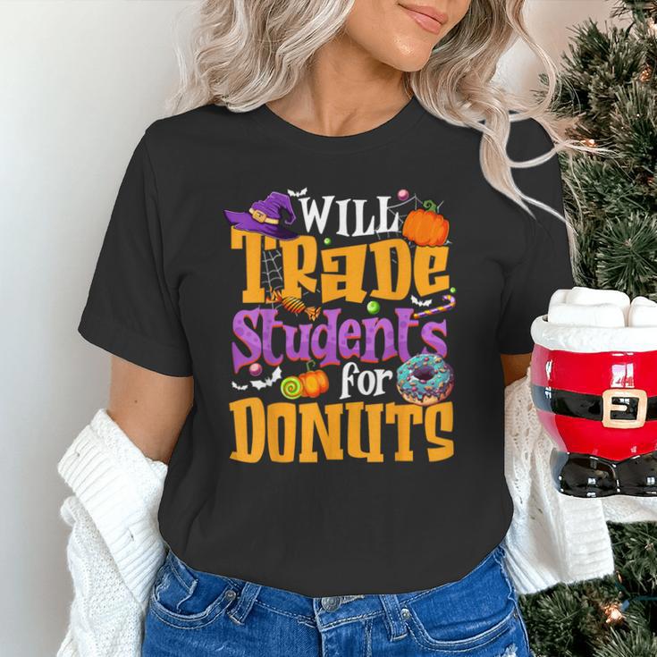 Will Trade Students For Donuts Halloween Teacher Unisex T-Shirt, gift for family, gift for coworker Will Trade Students For Donuts Halloween Teacher Unisex T-Shirt, gift for family, gift for coworker
