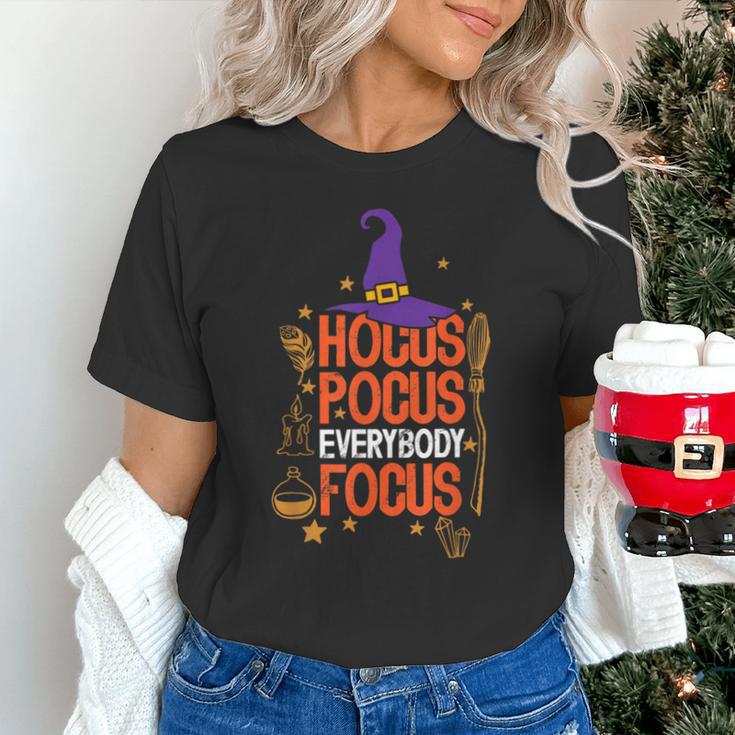 Witchy Halloween Hocus Pocus Everybody Focus Teacher Pumpkin Unisex T-Shirt, gift for family, gift for coworker Witchy Halloween Hocus Pocus Everybody Focus Teacher Pumpkin Unisex T-Shirt, gift for family, gift for coworker