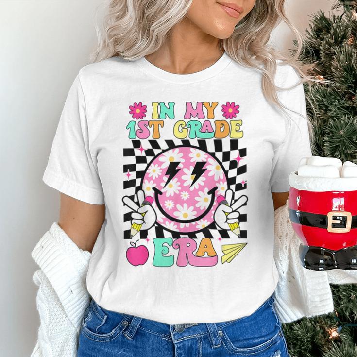 In My 1st Grade Era Smile Face Back To School Teacher Kid Unisex T-Shirt, gift for family, gift for coworker In My 1st Grade Era Smile Face Back To School Teacher Kid Unisex T-Shirt, gift for family, gift for coworker