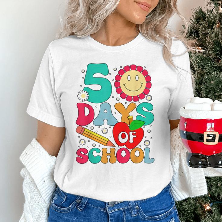 50 Days Of School Teacher Happy 50th Day Of School Kids Unisex T-Shirt, gift for family, gift for coworker 50 Days Of School Teacher Happy 50th Day Of School Kids Unisex T-Shirt, gift for family, gift for coworker