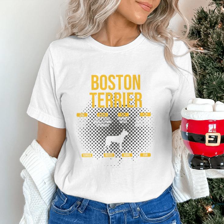 Anatomy Of Boston Terrier Dog Lover Unisex T-Shirt, gift for family, gift for coworker