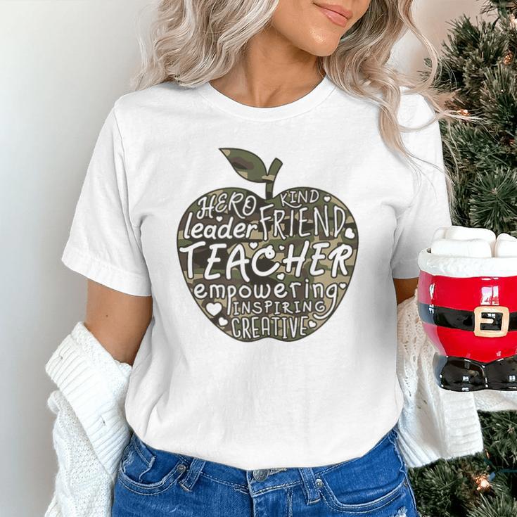 Apple Camoflauge Clothing Camo Student Teacher Cute School Unisex T-Shirt, gift for family, gift for coworker Apple Camoflauge Clothing Camo Student Teacher Cute School Unisex T-Shirt, gift for family, gift for coworker