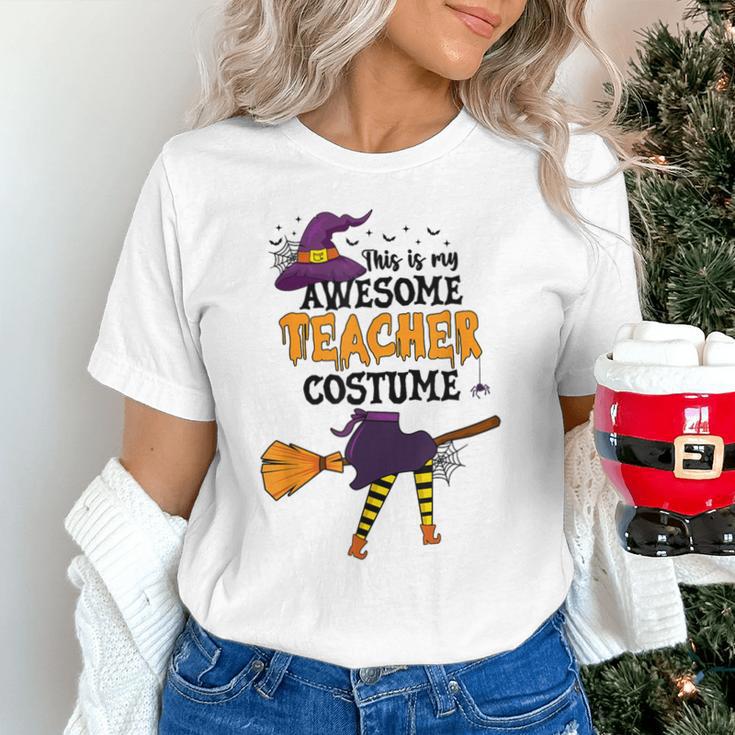 This Is My Awesome Teacher Costume Halloween Witch Unisex T-Shirt, gift for family, gift for coworker