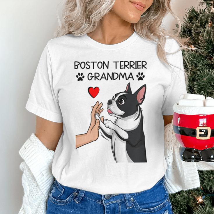 Boston Terrier Grandma Mother's Day Dog Mom Unisex T-Shirt, Boston Terrier Mom Shirts, gift for family, gift for coworker