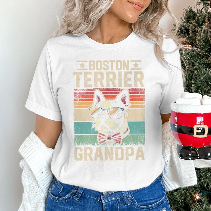 Boston Terrier Grandpa Dog Lover Father's Day Premium Unisex T-Shirt, gift for family, gift for coworker