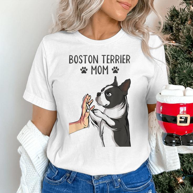 Boston Terrier Mom Dogs Mum Woman Unisex T-Shirt, Boston Terrier Mom Shirts, gift for family, gift for coworker
