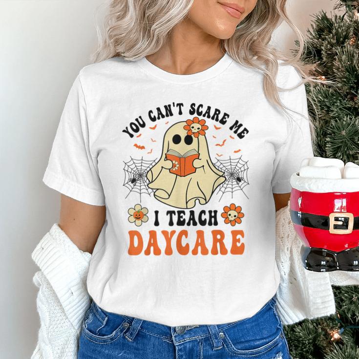 You Can't Scare Me I Teach Daycare Teacher Halloween Ghost Unisex T-Shirt, gift for family, gift for coworker