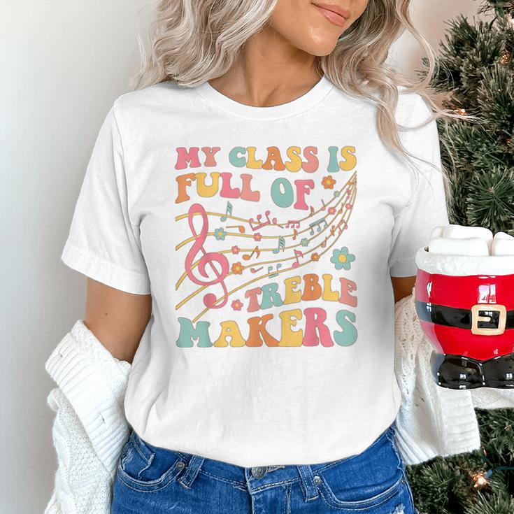 My Class Is Full Of Treble Makers Funny Music Teacher Groovy Men Women Girls Kids Unisex T-Shirt, Groovy Teacher Shirts, gift for family, gift for coworker My Class Is Full Of Treble Makers Funny Music Teacher Groovy Men Women Girls Kids Unisex T-Shirt, Groovy Teacher Shirts, gift for family, gift for coworker