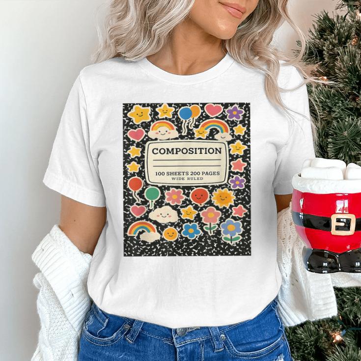 Composition Notebook Costume Teacher Matching Halloween Book Unisex T-Shirt, gift for family, gift for coworker Composition Notebook Costume Teacher Matching Halloween Book Unisex T-Shirt, gift for family, gift for coworker