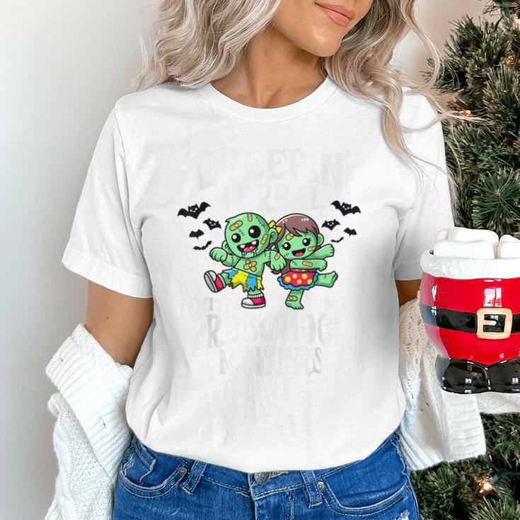 Creepin It Real Monster School Preschool Teacher Halloween Unisex T-Shirt, gift for family, gift for coworker