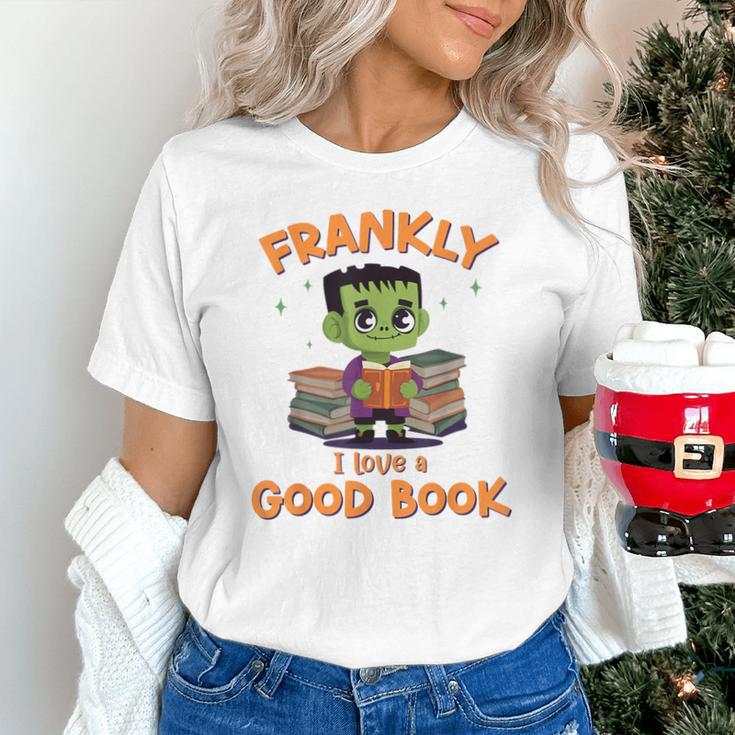 Cute Halloween Teacher Librarian Frankenstein Reading Books Unisex T-Shirt, gift for family, gift for coworker Cute Halloween Teacher Librarian Frankenstein Reading Books Unisex T-Shirt, gift for family, gift for coworker