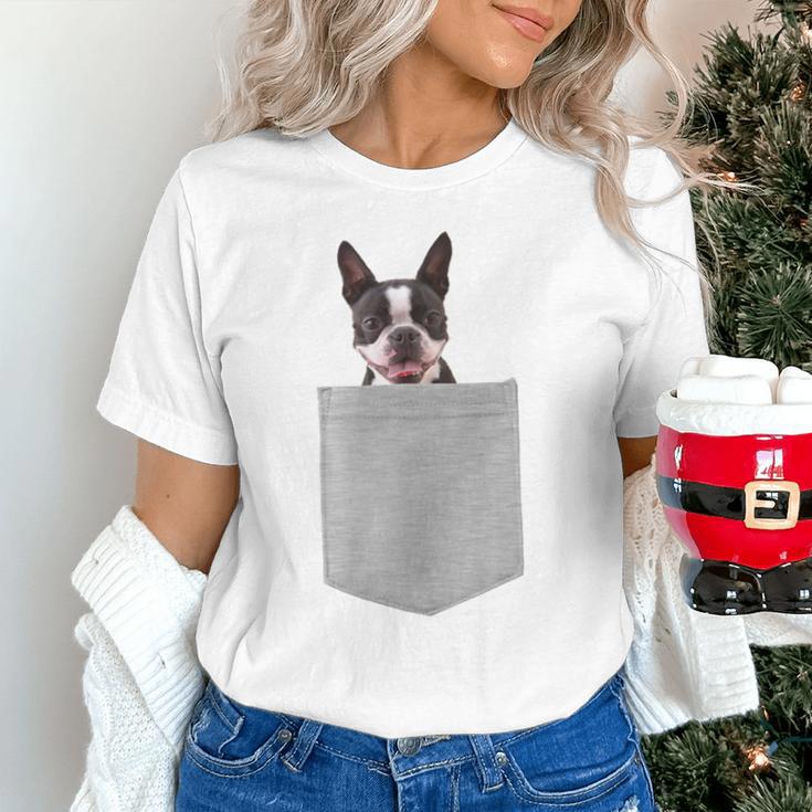 Dog In Your Pocket Boston Terrier For Men Women Girls Kids Unisex T-Shirt, gift for family, gift for coworker