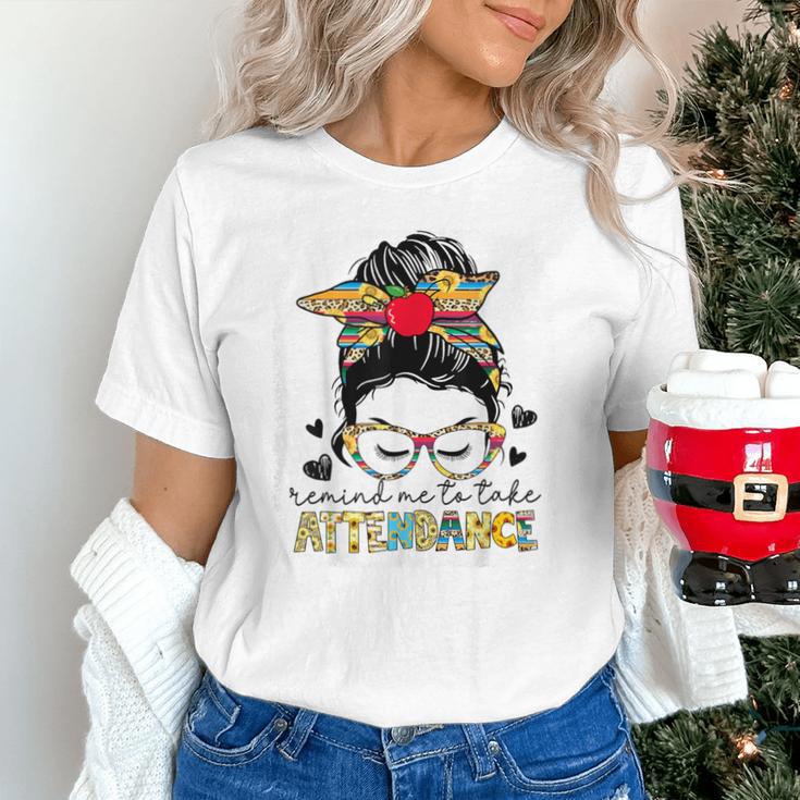 Elementary Teacher Remind Me To Take Attendance Women Unisex T-Shirt, gift for family, gift for coworker Elementary Teacher Remind Me To Take Attendance Women Unisex T-Shirt, gift for family, gift for coworker