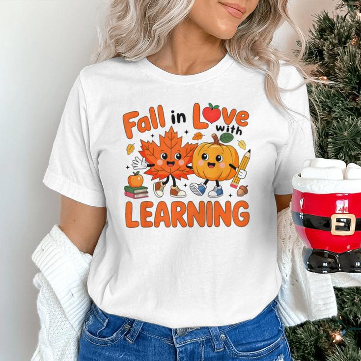 Fall In Love With Learning Thanksgiving Teacher Student Kids Unisex T-Shirt, gift for family, gift for coworker Fall In Love With Learning Thanksgiving Teacher Student Kids Unisex T-Shirt, gift for family, gift for coworker