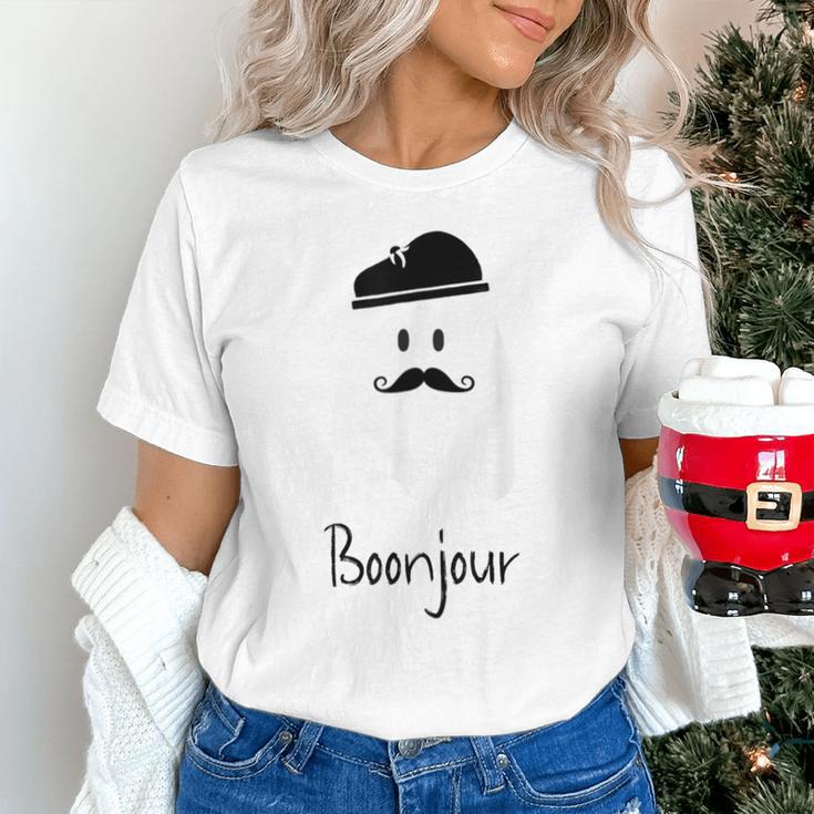 French Teacher Halloween Bonjour Ghost Unisex T-Shirt, gift for family, gift for coworker