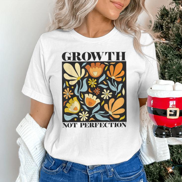 Growth Not Perfection Abstract Florals SPED Teacher Unisex T-Shirt, gift for family, gift for coworker Growth Not Perfection Abstract Florals SPED Teacher Unisex T-Shirt, gift for family, gift for coworker