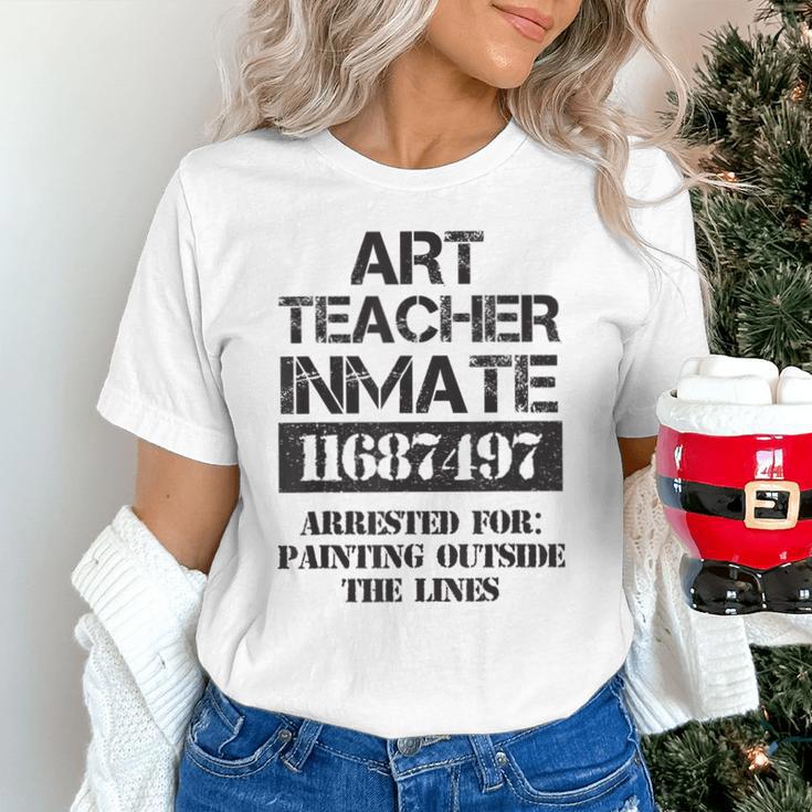 Halloween Art Teacher Prisoner Costume Unisex T-Shirt, gift for family, gift for coworker