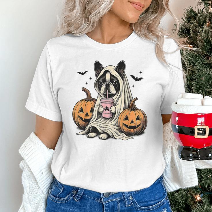 Halloween Boston Terrier Ghost Unisex T-Shirt, Boston Terrier Halloween Shirts, Boston Terrier Ghost Shirts, gift for family, gift for coworker