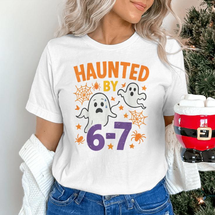 Haunted 67 Ghost Math Teacher Halloween Costume Math Pun Unisex T-Shirt, gift for family, gift for coworker Haunted 67 Ghost Math Teacher Halloween Costume Math Pun Unisex T-Shirt, gift for family, gift for coworker