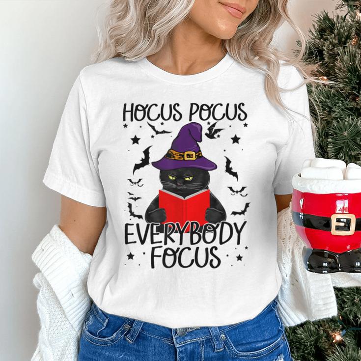 Hocus Pocus Everybody Focus Halloween Teacher For Men Women Unisex T-Shirt, gift for family, gift for coworker