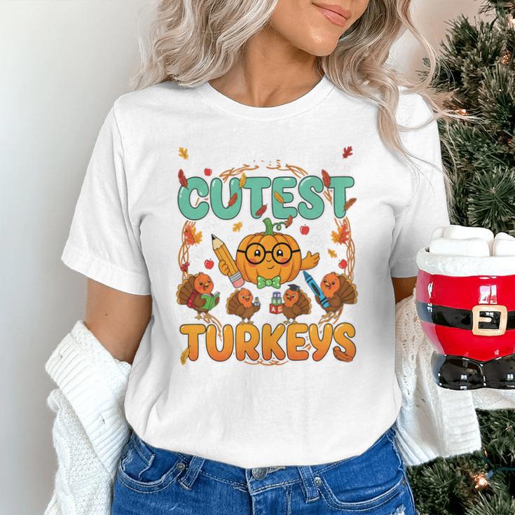 Humor I Teach The Cutest Turkeys Thanksgiving Teacher Unisex T-Shirt, gift for family, gift for coworker Humor I Teach The Cutest Turkeys Thanksgiving Teacher Unisex T-Shirt, gift for family, gift for coworker