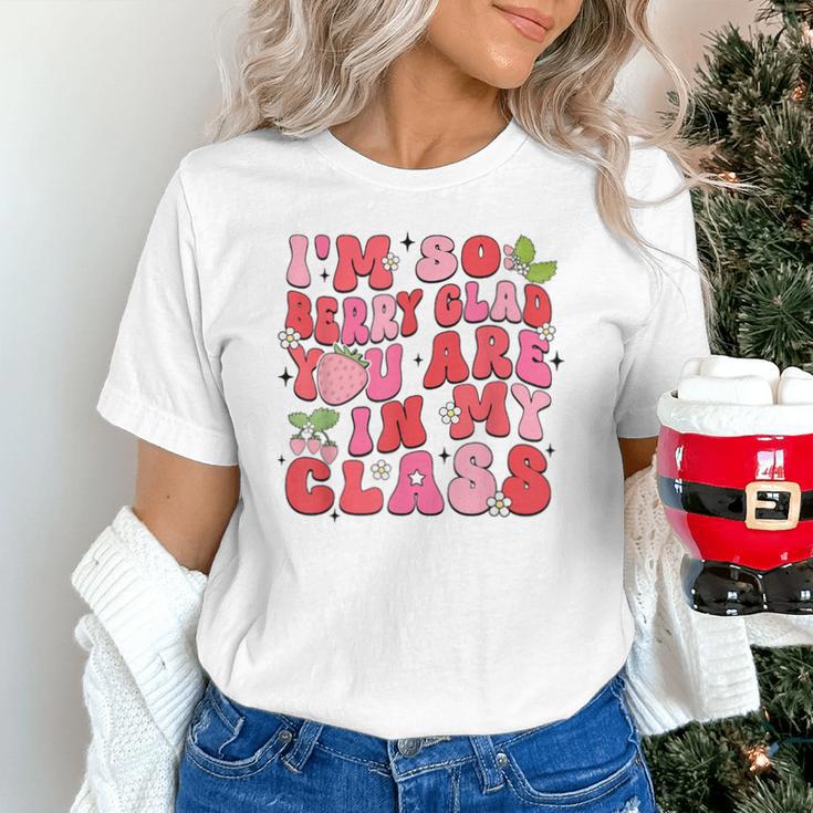 I'm So Berry Glad You Are Strawberry Elementary Teacher Unisex T-Shirt, gift for family, gift for coworker I'm So Berry Glad You Are Strawberry Elementary Teacher Unisex T-Shirt, gift for family, gift for coworker