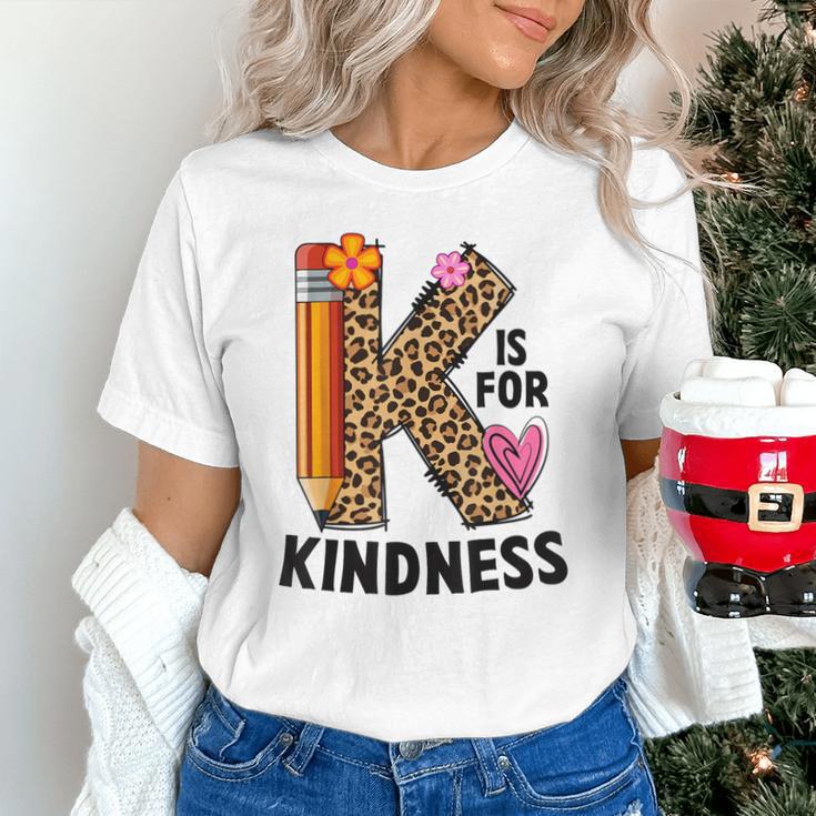 K Is For Kindness Unity Day Teacher Kids Unisex T-Shirt, gift for family, gift for coworker